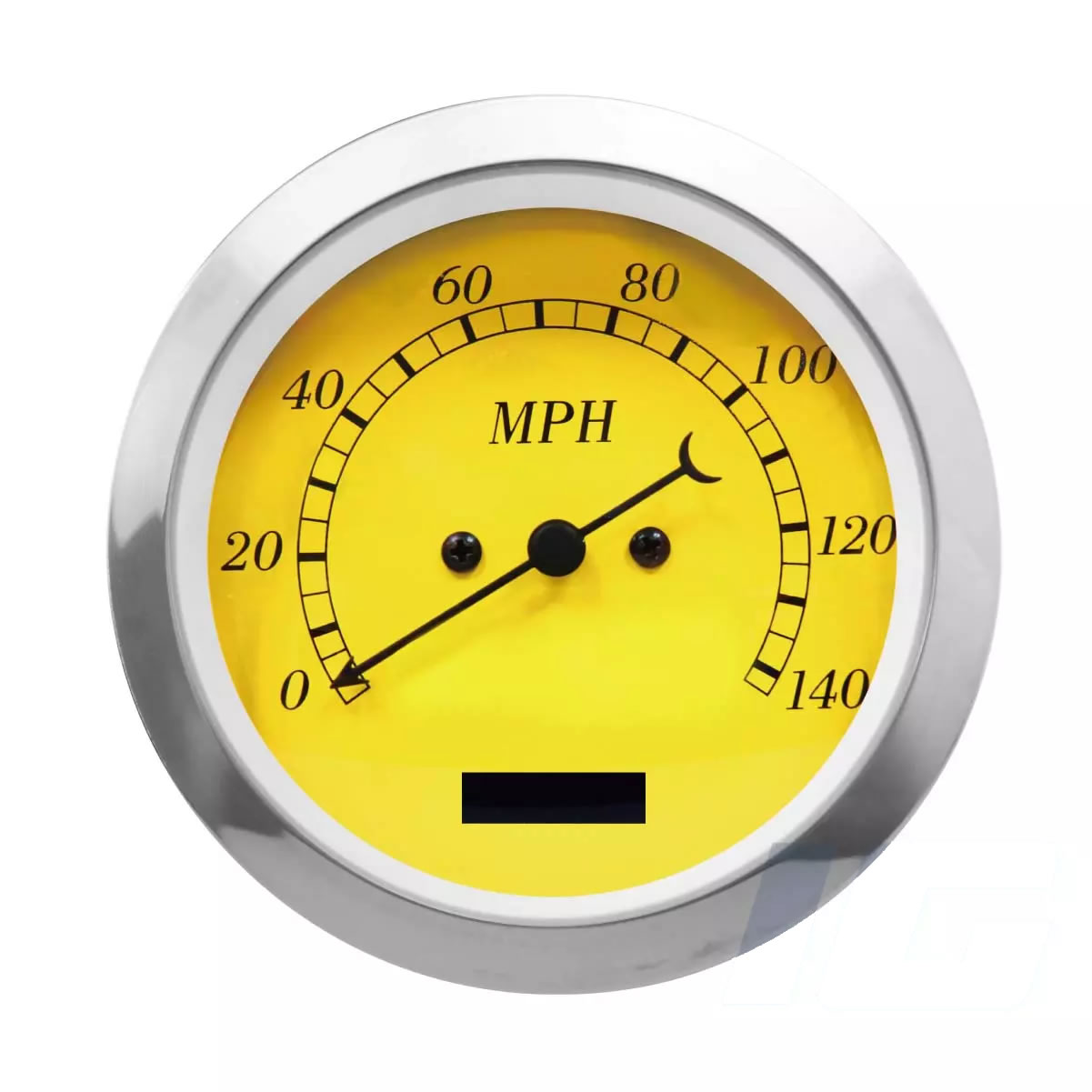 Yellow Face Black Needle - Electrical Speedometers